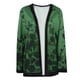 thumbnail image 5 of Chaquetas para mujer, chaqueta de entrenamiento diario para vacaciones, cárdigan de otoño e invierno, abrigo de punto abierto, Top informal de manga larga con estampado Floral Odeerbi ODB-3, 5 of 9