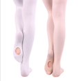 thumbnail image 2 of Spring Summer Thin Professional Children's Dance Socks Digging Ballet Velvet 80d Dancing White Anti-Hook Silk Pantyhose, 2 of 6