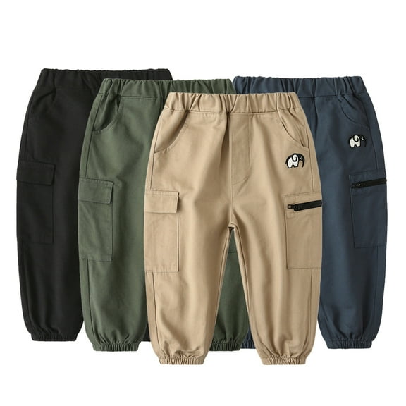 Nmmacb 1-8Y Baby Kids Boys Jogger Pants Sweat Pants Active Elastic Sweatpants Pants and Leggings with Pockets