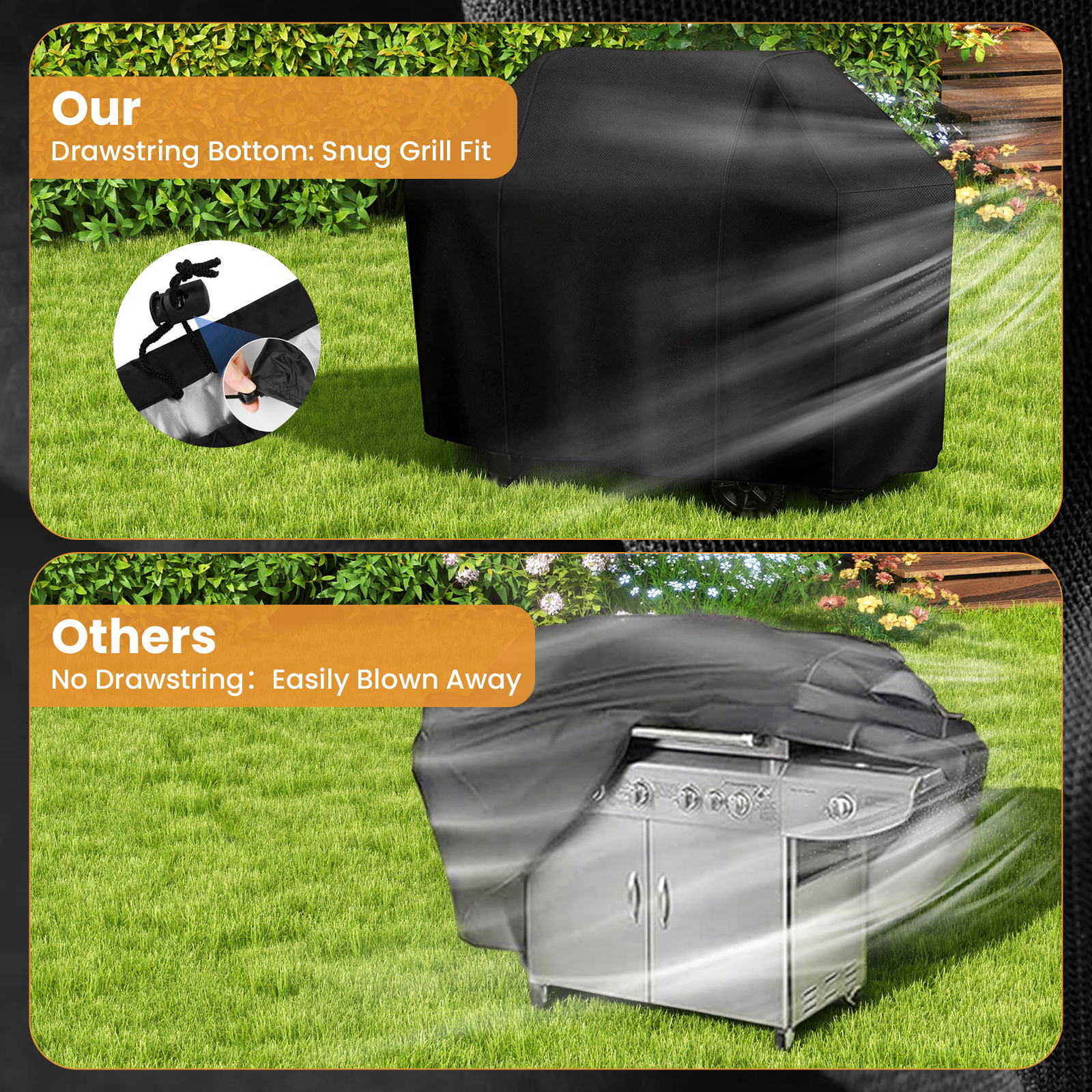 KOYMISKU Heavy-Duty 58-Inch Grill Cover photo 3