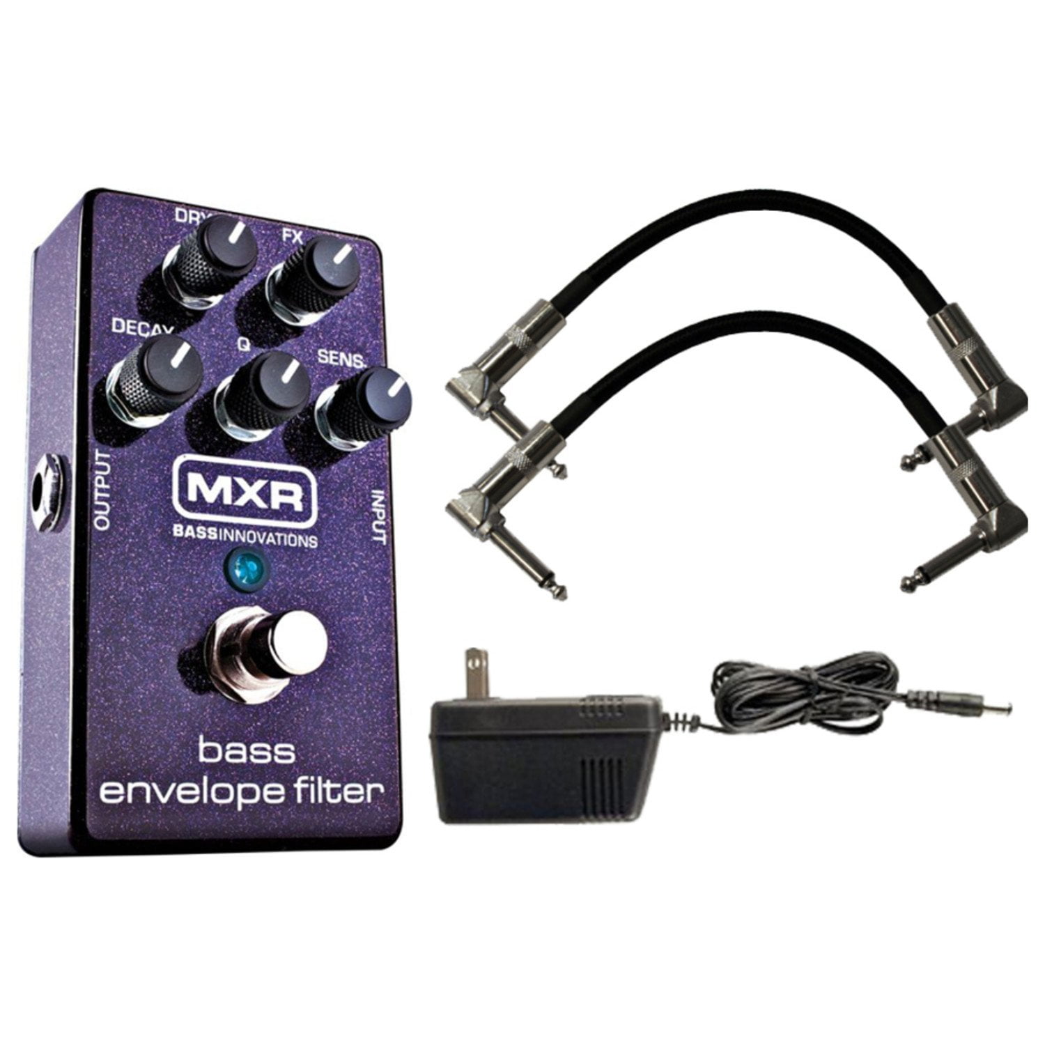 MXR M82 Bass Envelope Filter w/ 9V Power Supply and Patch