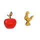 thumbnail image 1 of Adorno De Estatua De Cerámica Y Gallo, Obra De Arte De Simulación, Escultura De Fruta, Decoración Feng Shui Para Cafetería, Sala De Estudio, Cumpleaños, Aniversarios, Hotel, Inauguración, 1 of 8