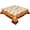 Burnt Orange, variant on Christmas Tablecloth Round Tablecloth 60x60inch, Red Gold Holiday Tablecloth Farmhouse Vinyl Table Cloth Waterproof Oilcloth Table Linens, Washable Tablecloths for Dining Party(Winter Christmas Tree)