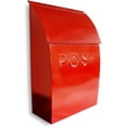 thumbnail image 1 of NACH Milano Pointed Mailbox - Rustic Wall Mount Mailboxes for Outside with Newspaper Holder - Weather Resistant Galvanized Metal Mailbox with Powder Coated Finish - 9.5 x 4 x 15 in - Hardware Included, 1 of 9