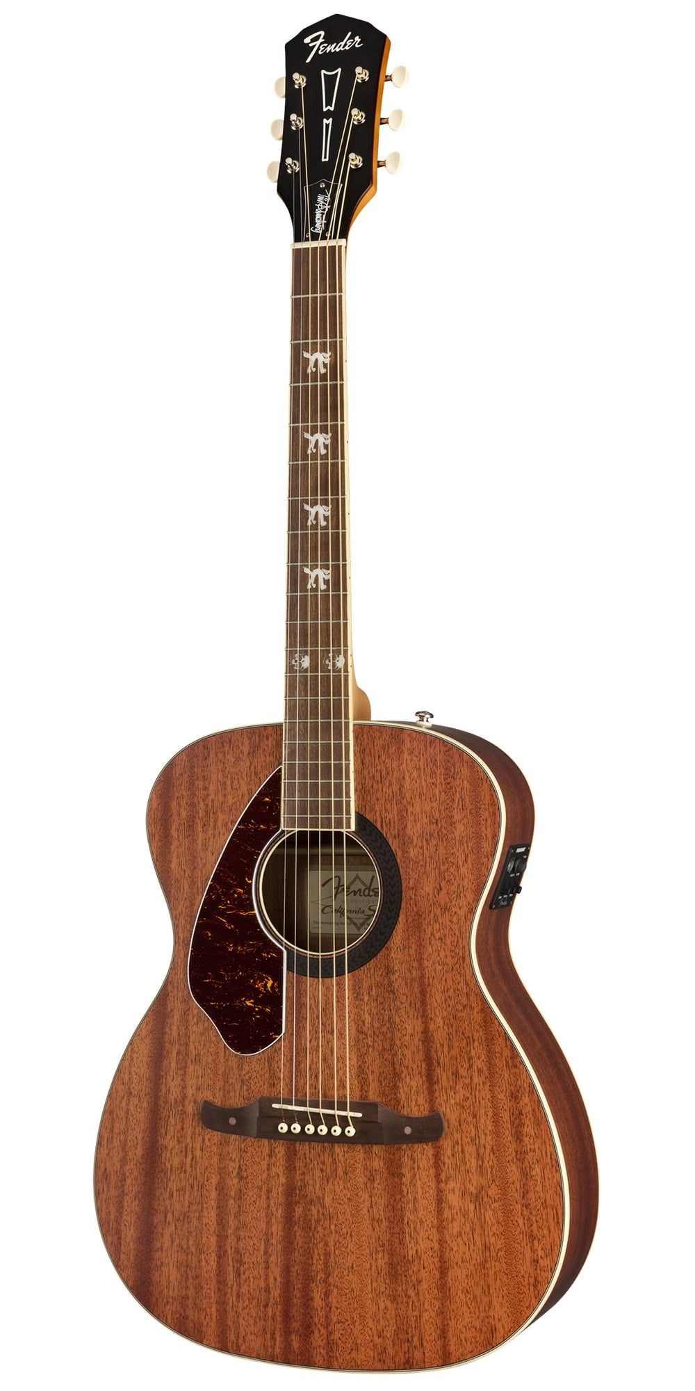 Fender Tim Armstrong Hellcat Acoustic Guitar, Left Handed - Natural w/ Strap