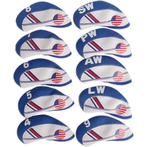 Golf Headcovers US Flag Design Golf Club Head Cover Wedge Iron Protective Cover