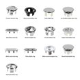 thumbnail image 3 of Bearachild 6 piezas de anillos de cubierta de desbordamiento de fregadero de estilo moderno de oficina con filtro cocina baño lavabo agujero insertar tapa Accesorios de baño  Óvalo Bearachild HA012004-04, 3 of 6