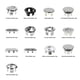 thumbnail image 4 of Toystoory 6 piezas de anillos de cubierta de desbordamiento de fregadero de estilo moderno de oficina con filtro cocina baño lavabo agujero insertar tapa Accesorios de baño Sólido de una sola capa Toystoory HA012004-02, 4 of 6
