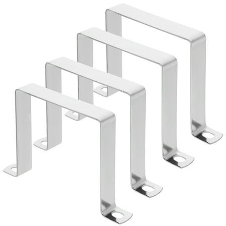 Himition 4pcs Pipe Clamp U Clip Pipe Hanger And Support Stainless Steel Pipe Holder Bracket