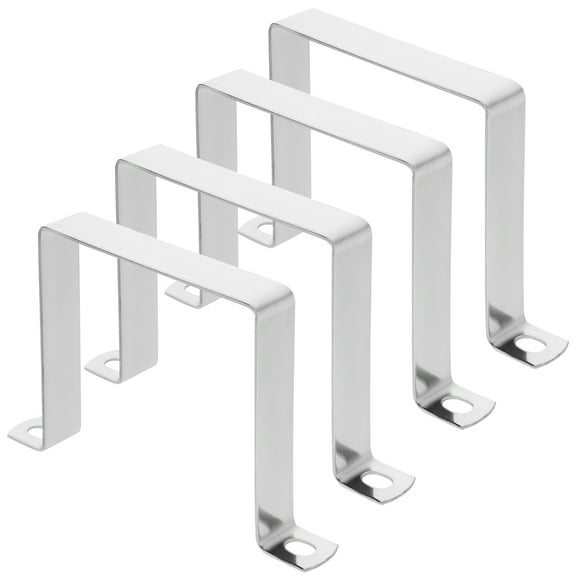 Himition 4pcs Pipe Clamp U Clip Pipe Hanger And Support Stainless Steel Pipe Holder Bracket