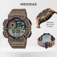 thumbnail image 3 of Reloj Casio Digital Ws-1500h-5av Para Hombre E-watch Color de la correa Café Color del bisel Negro, 3 of 8