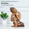 thumbnail image 4 of Buddha Idol for Home Décor - Resting Buddha on Knee Showpiece - Lord Buddha Statue for Living Room - Showpieces for Meditation, Spiritual Decor for Office, Yoga Room, Garden & Gift Purpose 6 Inch, 4 of 5
