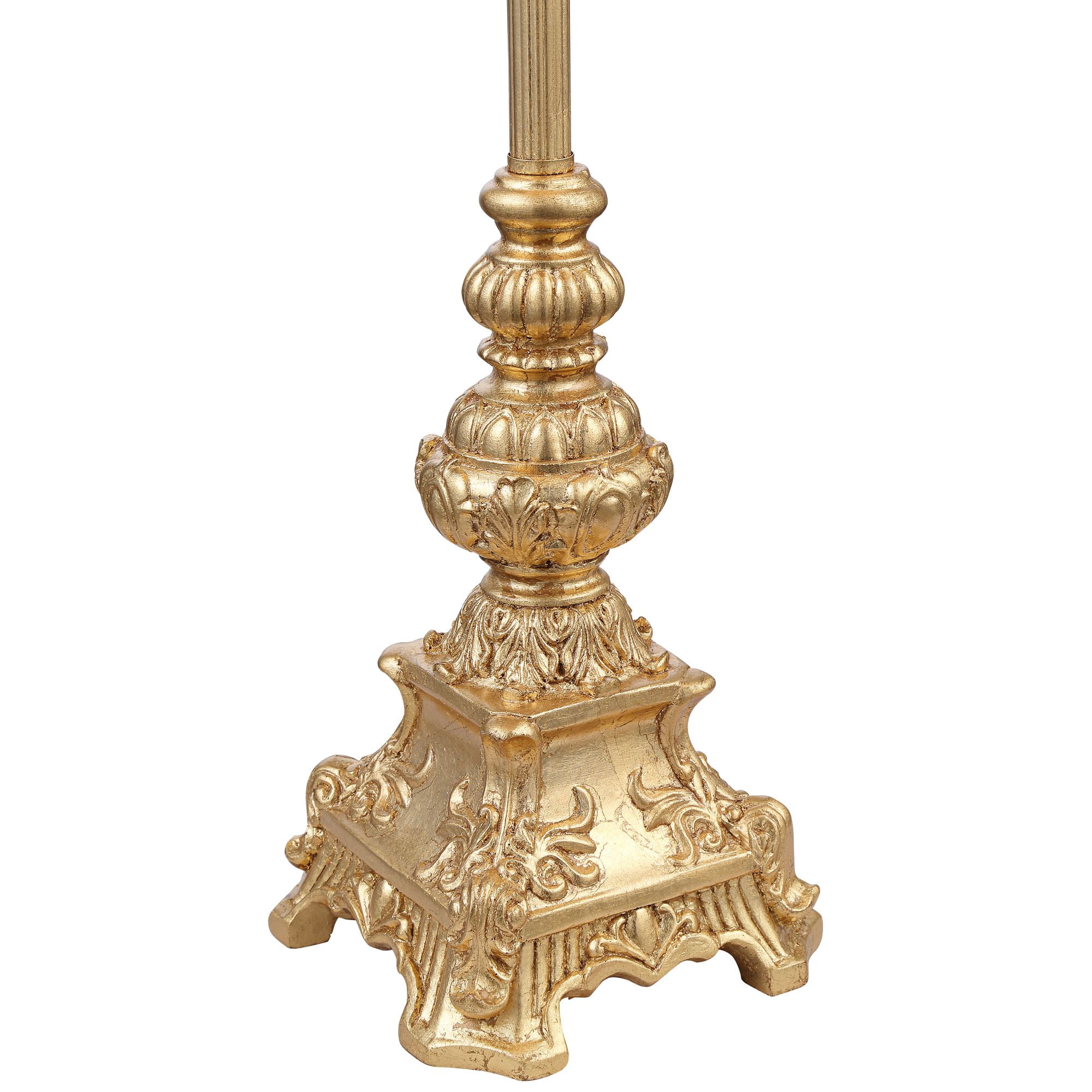 Regency Hill Traditional Buffet Table Lamps 36.5" Tall Set of 2 Gold Intricate Details Black Fabric Bell Shade for Dining Room