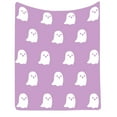 thumbnail image 2 of HongMinWen Cute Ghost Halloween Throw Blanket for Couch Bed, Soft Lightweight Flannel Blanket, Warm Plush Throw Blankets for Bedroom Home Office Decor, 2 of 4