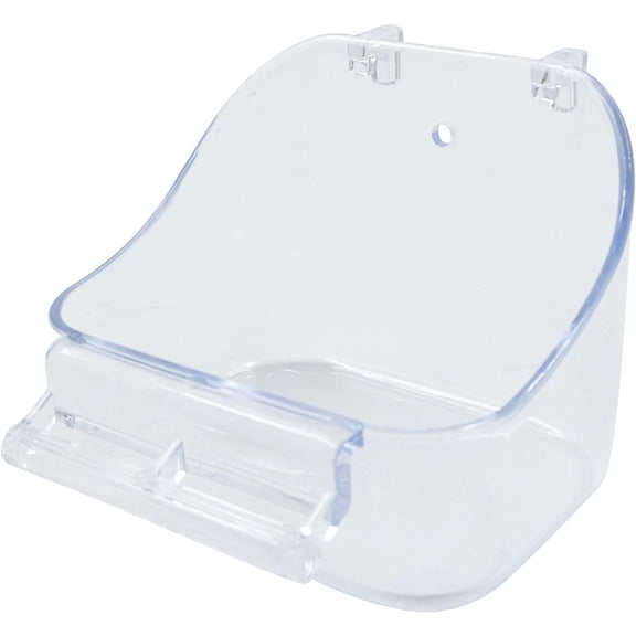 PEACNNG Parrot Bath Box Bird Cage - 1 Piece Parakeet Caged Accessory Supplies Bathing Tub Bath for Most Birdcage Pet Parrot Budgie Parakeet Lovebird Cockatiel Cage Water Shower Transparent