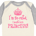 thumbnail image 4 of Inktastic So Cute Princess Girls Long Sleeve Baby Bodysuit, 4 of 5