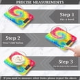 thumbnail image 3 of High Precision Digital Kitchen Scale Tempered Glass Food Scale Multifunction Scale Small Kitchen Appliances Tie-dyed Colorful Spiral Pattern, 3 of 7