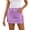 CL35 Purple, variant on Women Skirts Solid Color High Waist Elastic Mini Button Slim Thin Jeans Summer Breathable Casual Outdoor Daily Wear Women's Skirts Size 2Xl Khaki