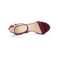thumbnail image 4 of BLISSFUL STEP Chaussures pour Femmes en Faux Suède à Bride à la Cheville à Bout Ouvert à Talon Épais Haut Sandales à Plateforme Bourgogne 9.5, 4 of 7