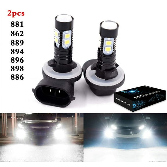 High Power 881 LED Fog Light Driving Bulbs DRL 6000K 880 893 899 White