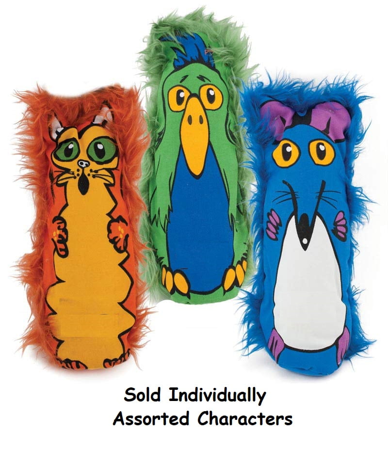 Water Bottle Canvas Dog Toys Large 11 Inch Assorted Characters 1pc