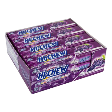 Hi-Chew Grape – Fruity Chewy Candy, 15 ct( 1.76 oz Each)