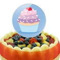 thumbnail image 5 of Acrylic Cute Cupcake Vanilla Cherry with Sprinkles Cake Topper Party Decoration for Wedding Anniversary Birthday Graduation, 5 of 6