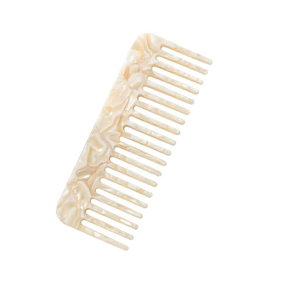Peine de dientes anchos para cabello rizado, peine desenredante para la ducha, cuidado suave para rizos y acondicionador uniforme.