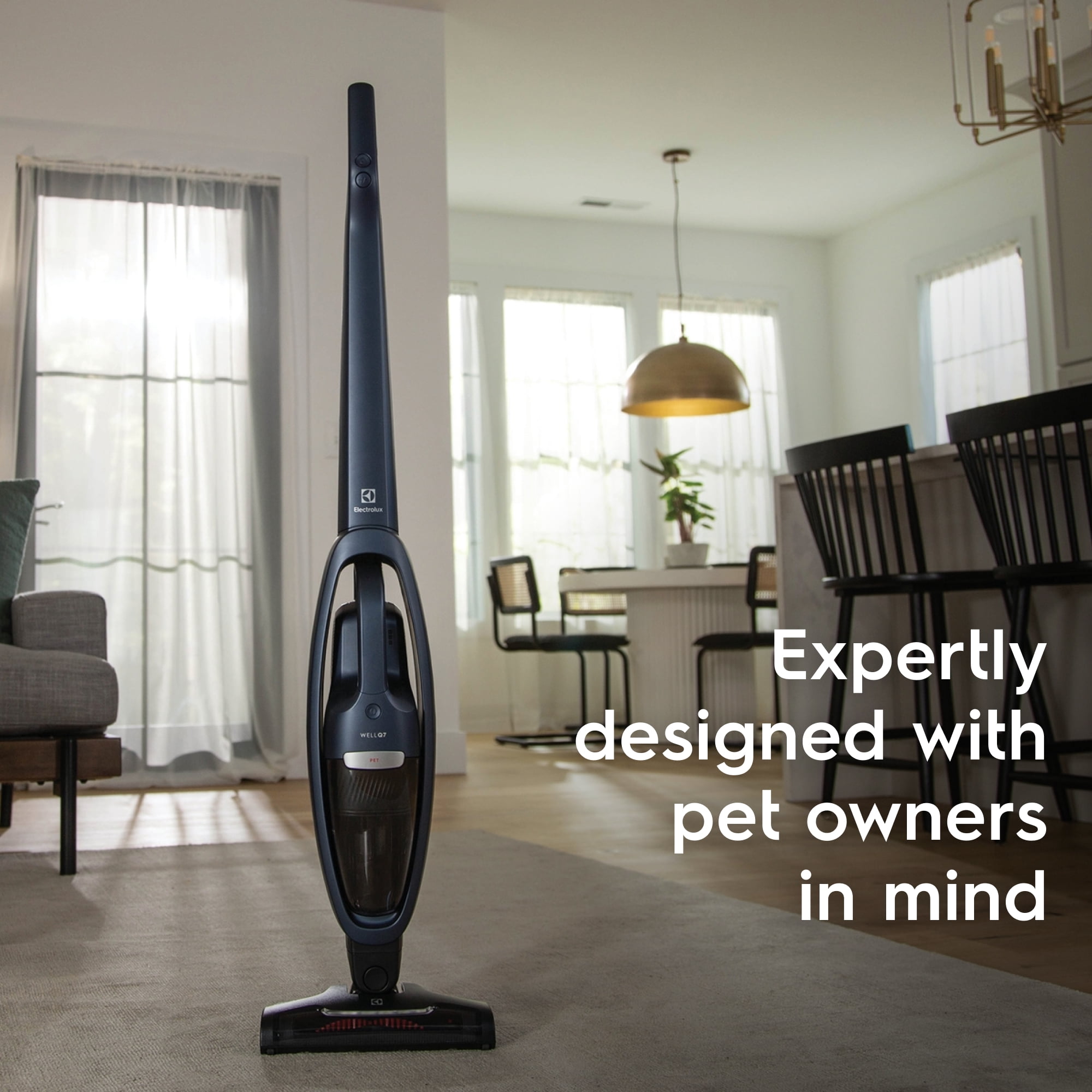 Electrolux WellQ7 Pet Cordless 2-in-1 Vacuum Cleaner, Indigo Blue