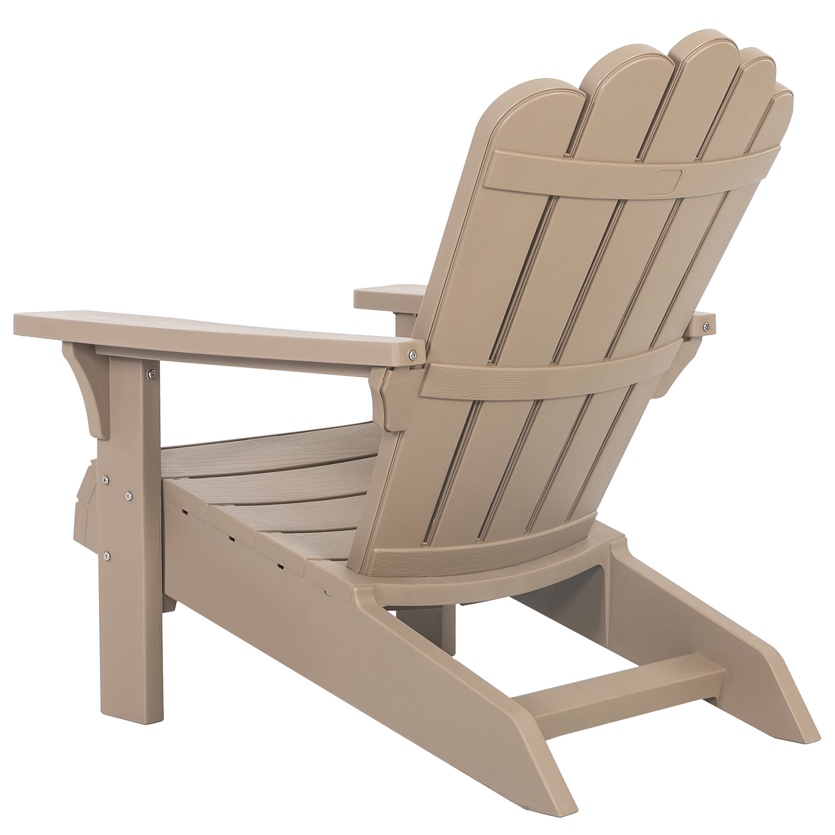 Nuu Garden Weather-Resistant Adirondack Chair with Widened Armrests, Stackable Design for Relaxation and Comfort, Durable, Easy Assembly, Yellow