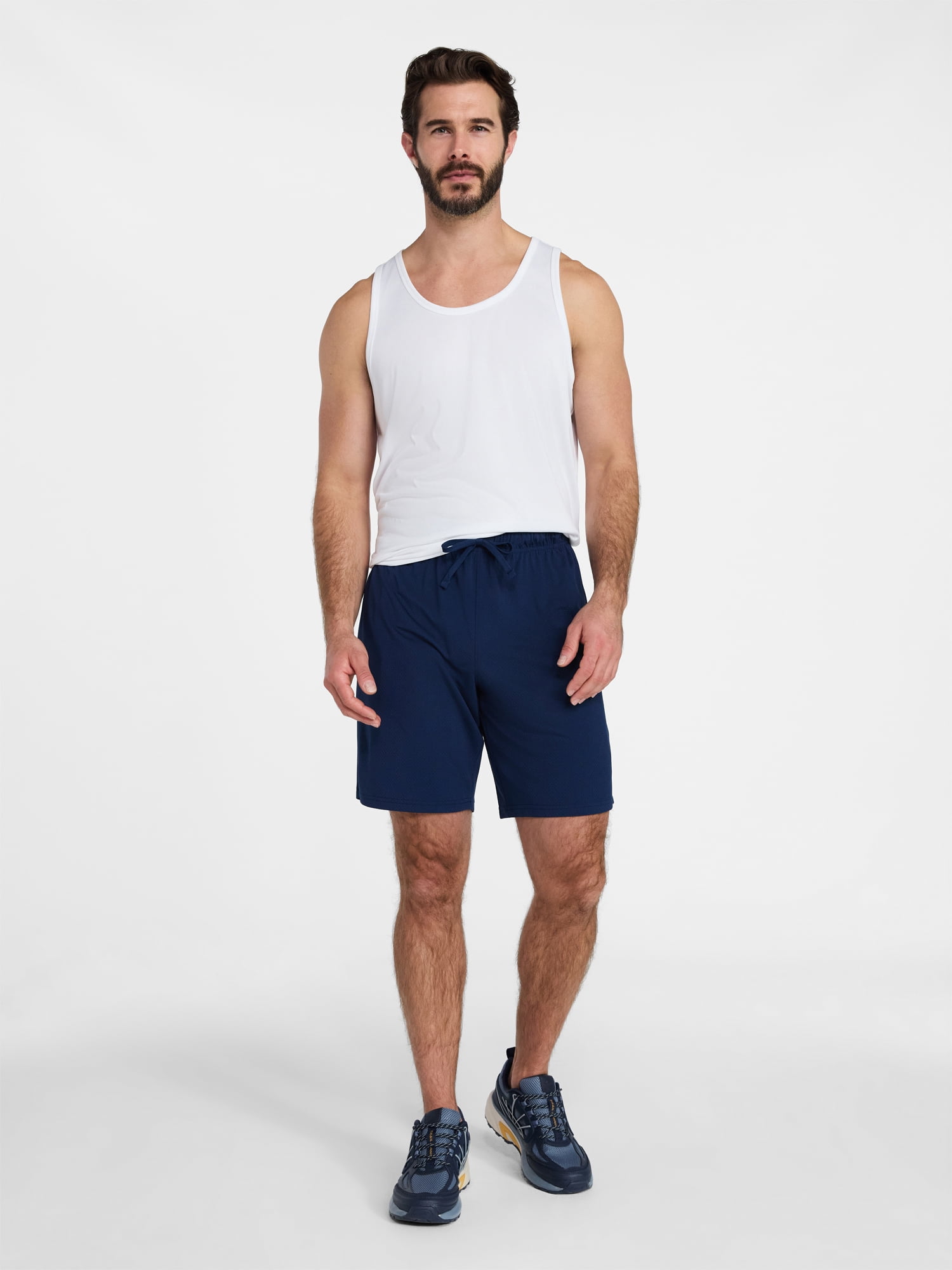 Athletic Works Men's and Big Men's Essential Active Shorts, 9" Inseam, Sizes S-3XL