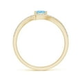 thumbnail image 2 of ANGARA Natural Trillion Aquamarine Pisces Bypass Ring with Diamonds in 14K Yellow Gold for Women (Size-4mm) | March Birthstone, Birthday, Anniversary, Jewelry Gift for Women | Natural Aquamarine Ring, 2 of 12