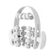 thumbnail image 2 of Masajeador de piernas con rodillo de 24 ruedas, equipo práctico para entrenamiento, masaje de tejido profundo Blanco, 2 of 9