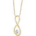 thumbnail image 1 of 14K Yellow 1/6 CTW Diamond 16-18" Infinity-Inspired Necklace in 14k Yellow Gold, 1 of 5