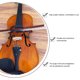 thumbnail image 3 of unbranded Dispositivo De Entrenamiento Para Violín Negro Para Ritmo E Intonación Con Duradero, 3 of 8