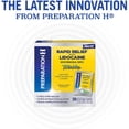 thumbnail image 5 of Preparation H Rapid Relief With Lidocaine Hemorrhoidal Flushable Wipes, 20 Count, 4 Pack, 5 of 6