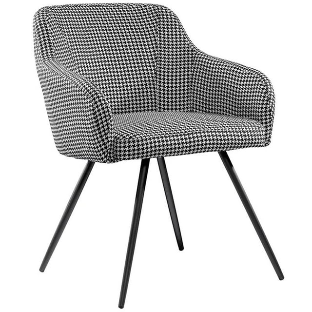 Sauder Chaise d'Appoint Harvey en Noir et Blanc