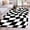 Black, variant on Hallway Runner Rug 2'x6', Black and White Checkered Long Non-slip Runner Rugs, Modern Irregular Geometric Washable Outdoor Indoor Throw Floor Carpet Mat for Living Room/Bedroom/Kitchen/Office/Laundry