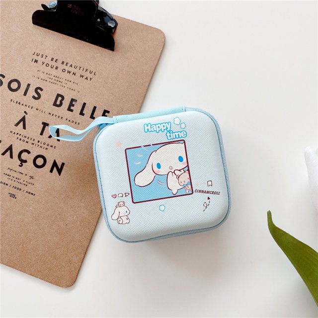 Estuche Portátil EVA Bolsa Para Disco Duro Externo/Electrónico Cable Organizador/Banco De Alimentación/Mp5 HDD Caja Bolso Con Cremallera De Teléfono De Dibujos Animados Mickey Kitty Doraemon Monedero
