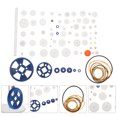 thumbnail image 3 of Ensemble de 80 Pcs Engrenages en Plastique Simple Double Réduction Engrenage Robot Pièces, 3 of 7