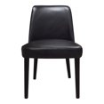 thumbnail image 1 of MOE'S Home FITCH LEATHER DINING CHAIR BLACK-M2, 1 of 6