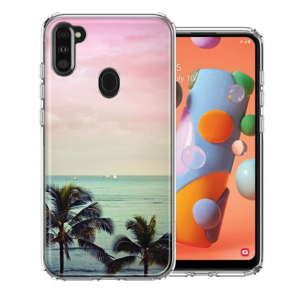 MUNDAZE For Samsung A11 Vacation Dreaming Design Double Layer Phone Case Cover