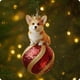 thumbnail image 4 of Decoraciones de Árbol de Navidad 2D Animales de Navidad Bolas Redondas Decoraciones de Vacaciones, 4 of 7