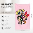thumbnail image 3 of The Powerpuff Girls Blanket Anti-Pilling Flannel 32"X48" Super Soft Plush Air Condition Quilt Fluffy Warm Cozy Decorative Blankets, 3 of 7
