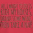thumbnail image 3 of CafePress - Horses, Naps And Wine T Shirt - Women's Traditional Fit Dark T-Shirt, 3 of 4