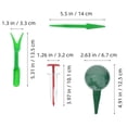 thumbnail image 2 of EXHUMKY 6Pcs Ergonomic Dibber Seed Sowing Tool In Green For Vegetable Seeds Home Use, 2 of 8