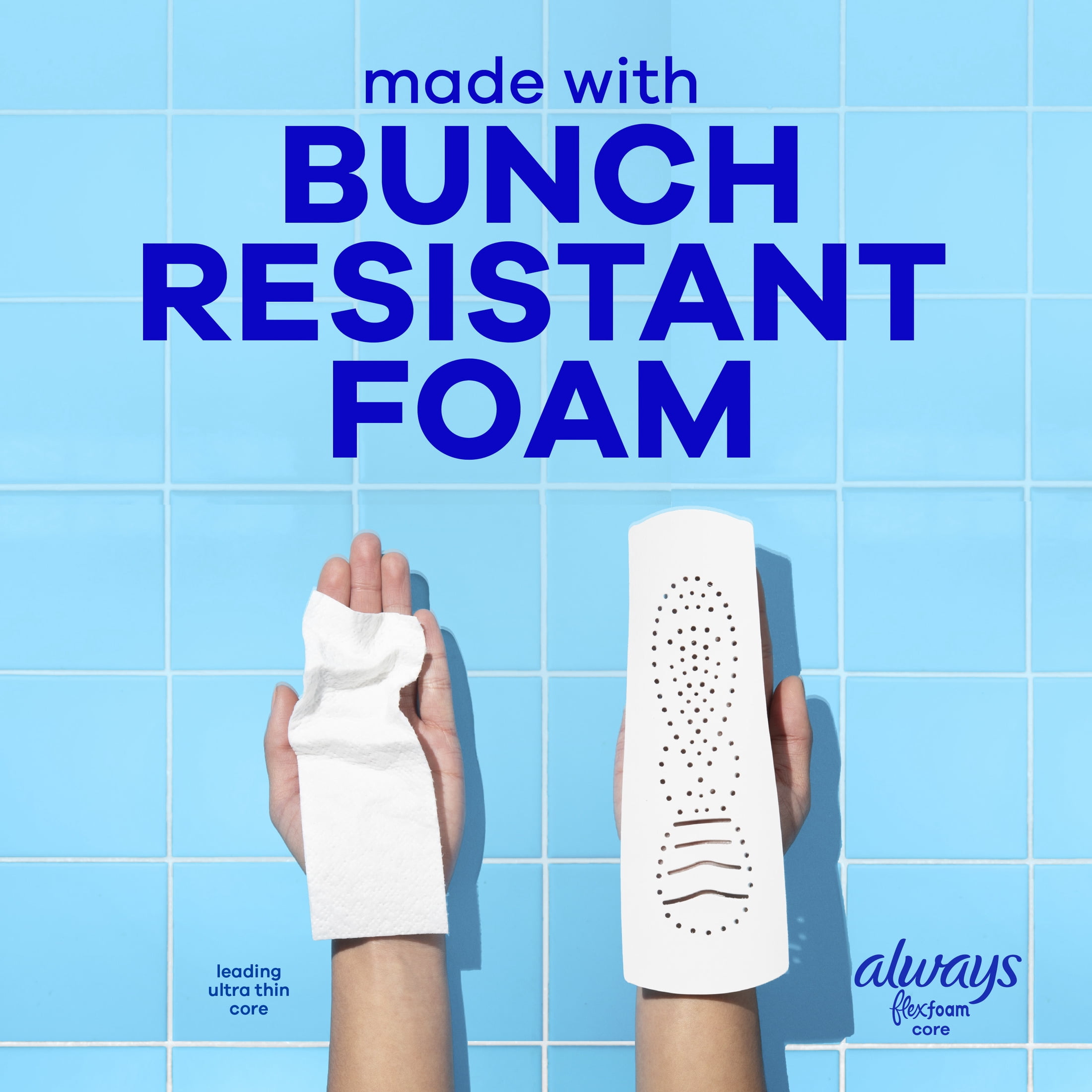 Always Infinity with FlexFoam Pads, Size 2, Heavy, No Wings, 32 count