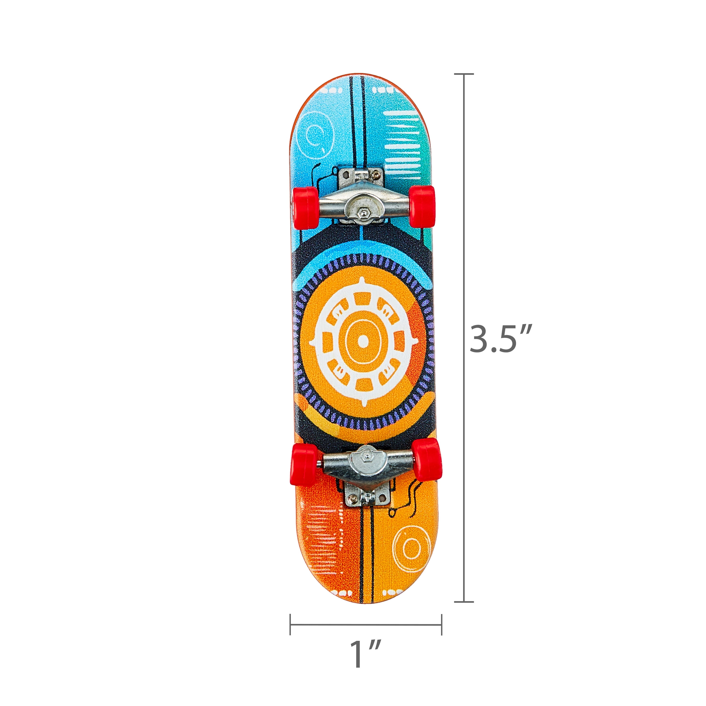 Multicolor Mini Skateboard Party Favors, 4 Pieeces, by Way To Celebrate