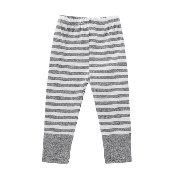 YAYUBA Unisex Baby Pants Cotton Bottoms for Baby Boy and Girls 0-24Months, Grey, 0-6 Months