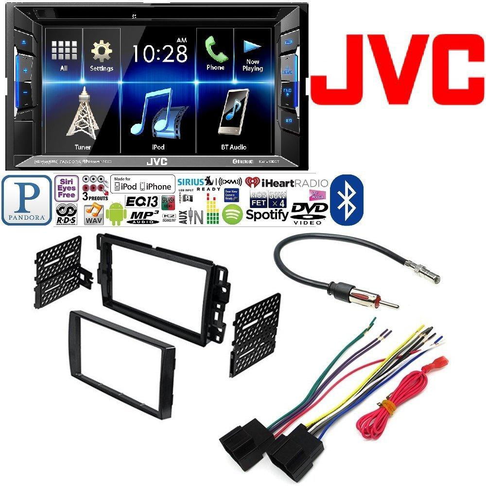 JVC Double DIN Bluetooth In-Dash DVD/CD/AM/FM Car Stereo With DASH